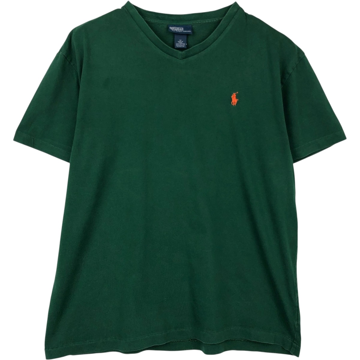 古着 ラルフローレン Ralph Lauren POLO by Ralph Lauren Vネック 半袖 ワンポイントロゴTシャツ メンズM相当/eaa648274