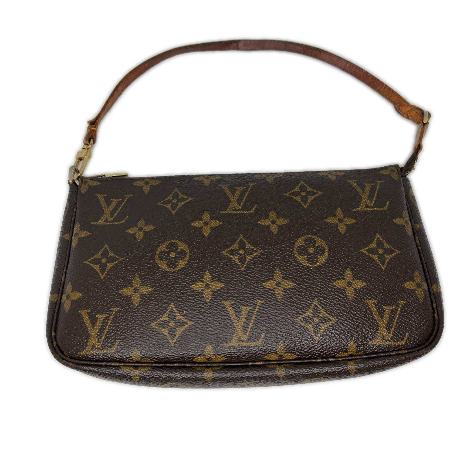 LOUIS VUITTON ルイヴィトン モノグラム ポシェットアクセソワール アクセサリーポーチ M51980 ブラウン