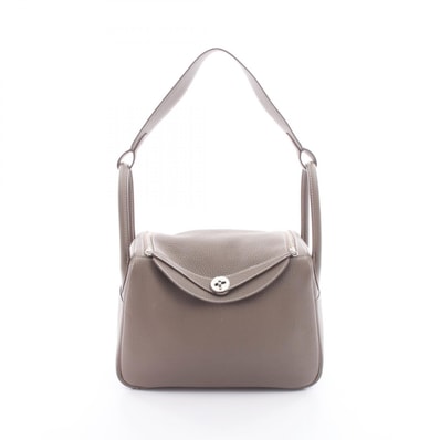 エルメス HERMES リンディ30 ショルダーバッグ バッグ レザー トリヨンクレマンス トリヨンクレマンス エトゥープ □P刻印(2012年製造) レディース グレー系 073426CK 【中古】