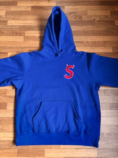 Supreme S Logo Hooded Sweatshirt "Royal" (22FW)