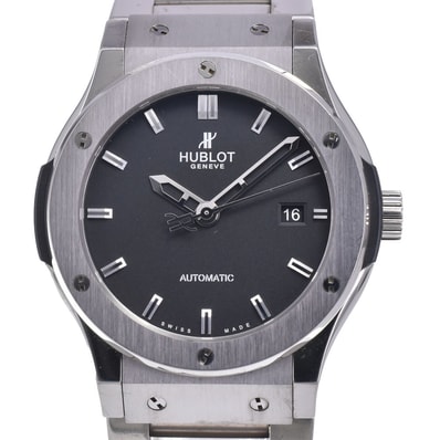 ウブロ HUBLOT 542.NX.1170.NX クラシックフュージョン チタニウム 自動巻き メンズ 箱付き Q#146411