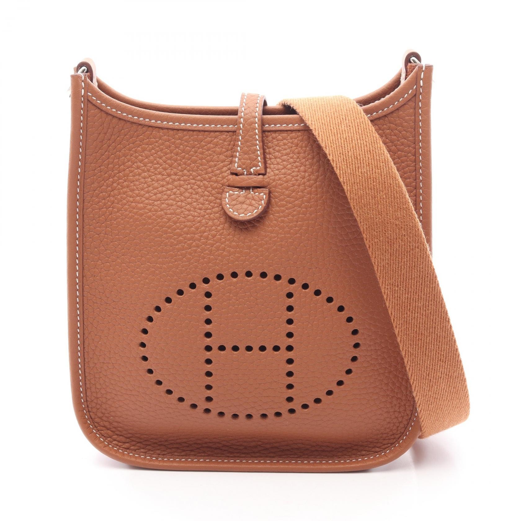 エルメス HERMES エヴリンTPM ゴールド ショルダーバッグ バッグ トリヨンクレマンス トリヨンクレマンス レディース ブラウン系 【中古】