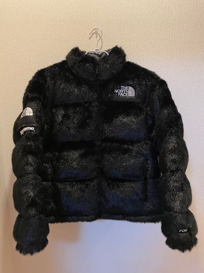 Supreme x The North Face Faux Fur Nuptse Jacket "Black"