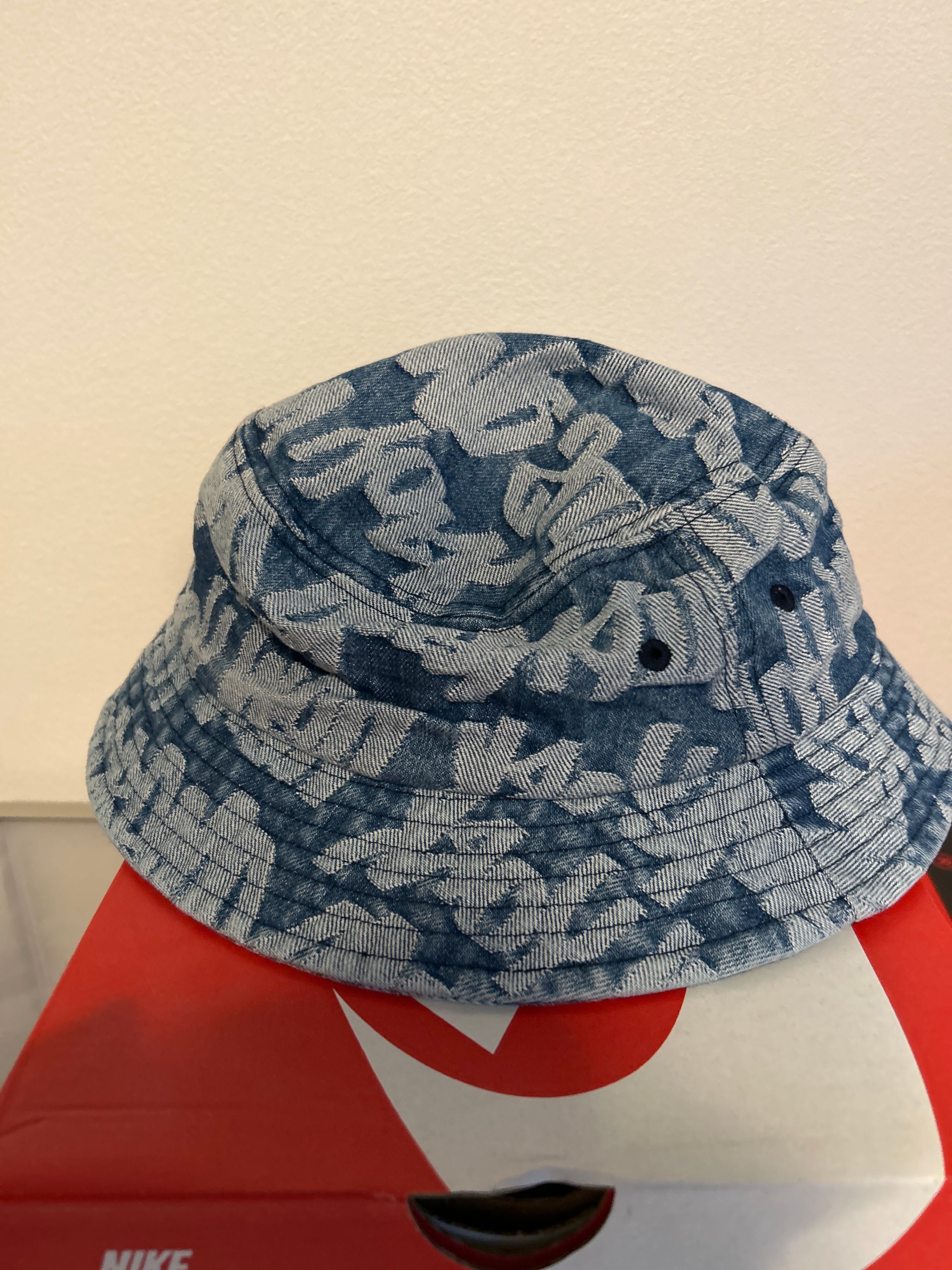 Supreme Fat Tip Jacquard Denim Crusher "Blue"