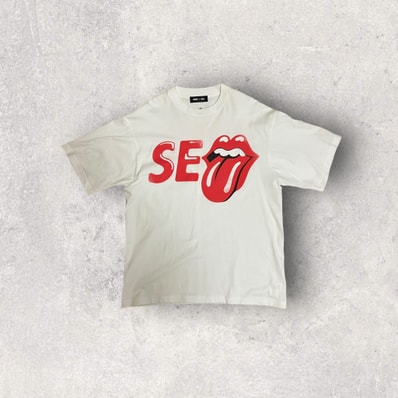 ウィンダンシー x ザローリングストーンズ S/S Tシャツ "ホワイト"