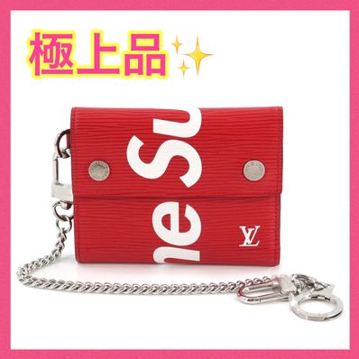 Louis Vuitton x Supreme Chain Wallet "Red"