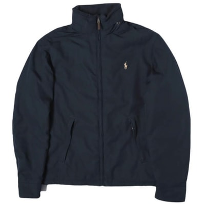POLO RALPH LAUREN ポロ・ラルフローレン ポニー刺繍 裏フリース ジップアップジャケット 710572817001 S NAVY 中綿 アウター g27489
