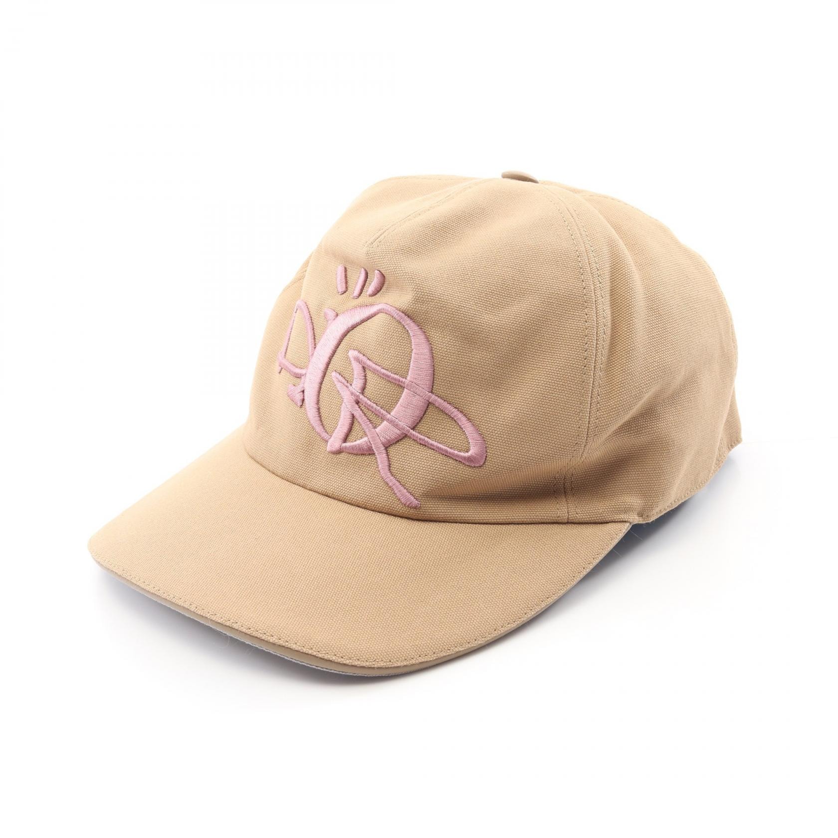 ディオール Dior DIOR × TRAVIS SCOTT CACTUS JACK キャップ 帽子 コットン メンズ ベージュ系 / ピンク系 【中古】