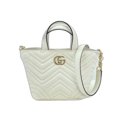 グッチ GUCCI GGマーモント ショルダーバッグ レザー【中古】