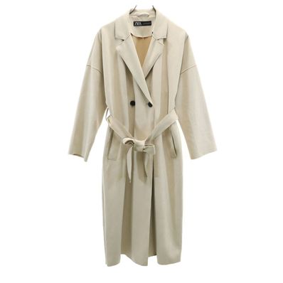ZARA フェイク スエード ロングコート