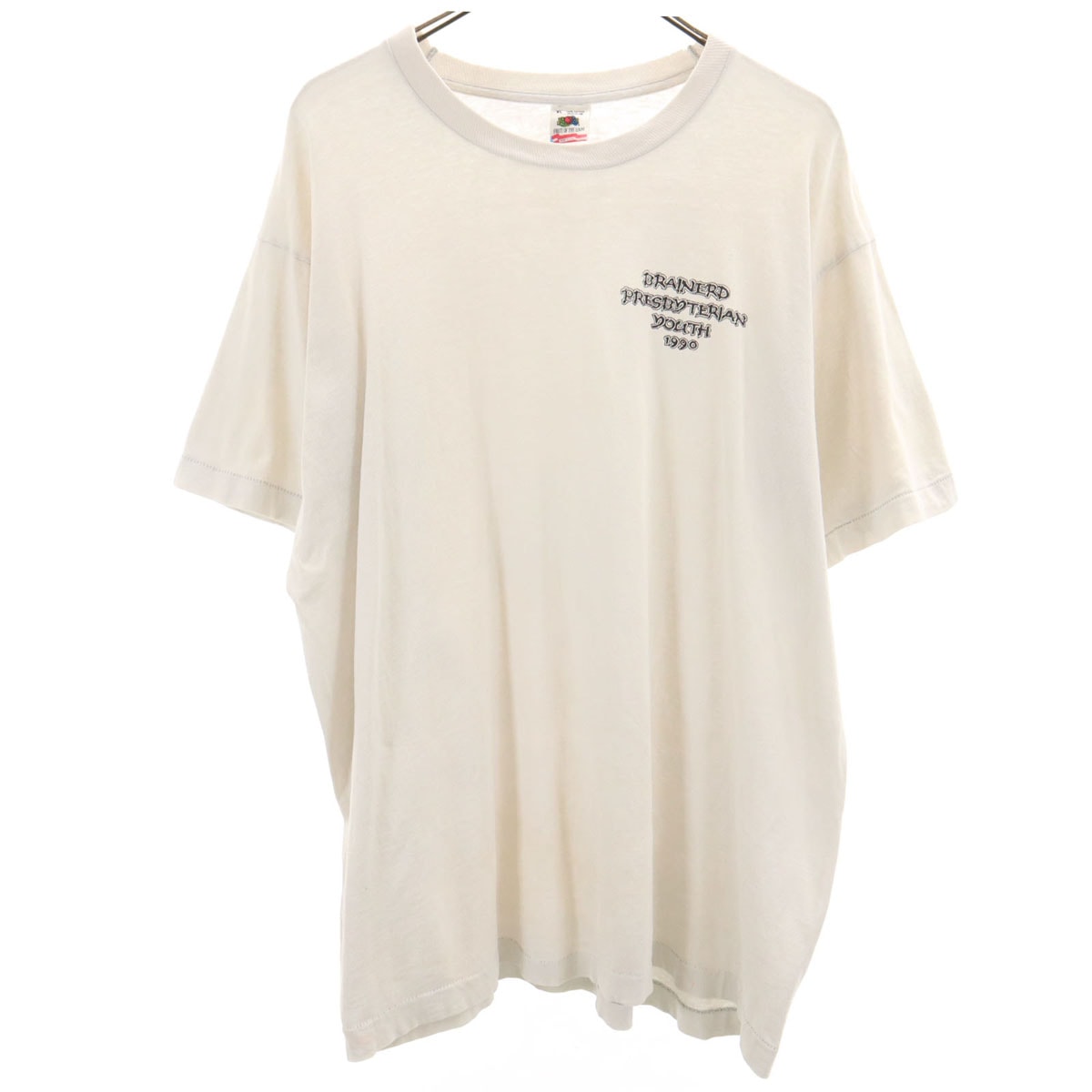 FRUIT OF THE LOOM フルーツオブザルーム 90s USA製 オールド 半袖 Tシャツ XL 白 シングルステッチ