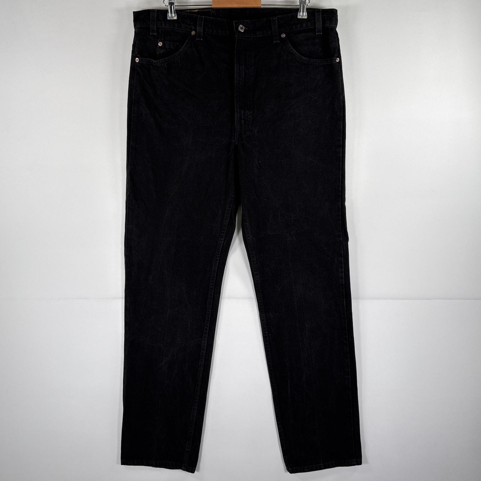 古着 90's/90年代 リーバイス Levi's USA製 デニムパンツ 505 ストレート ジーパン ジップフライ 大きいサイズ w40 L34 ブラック メンズ