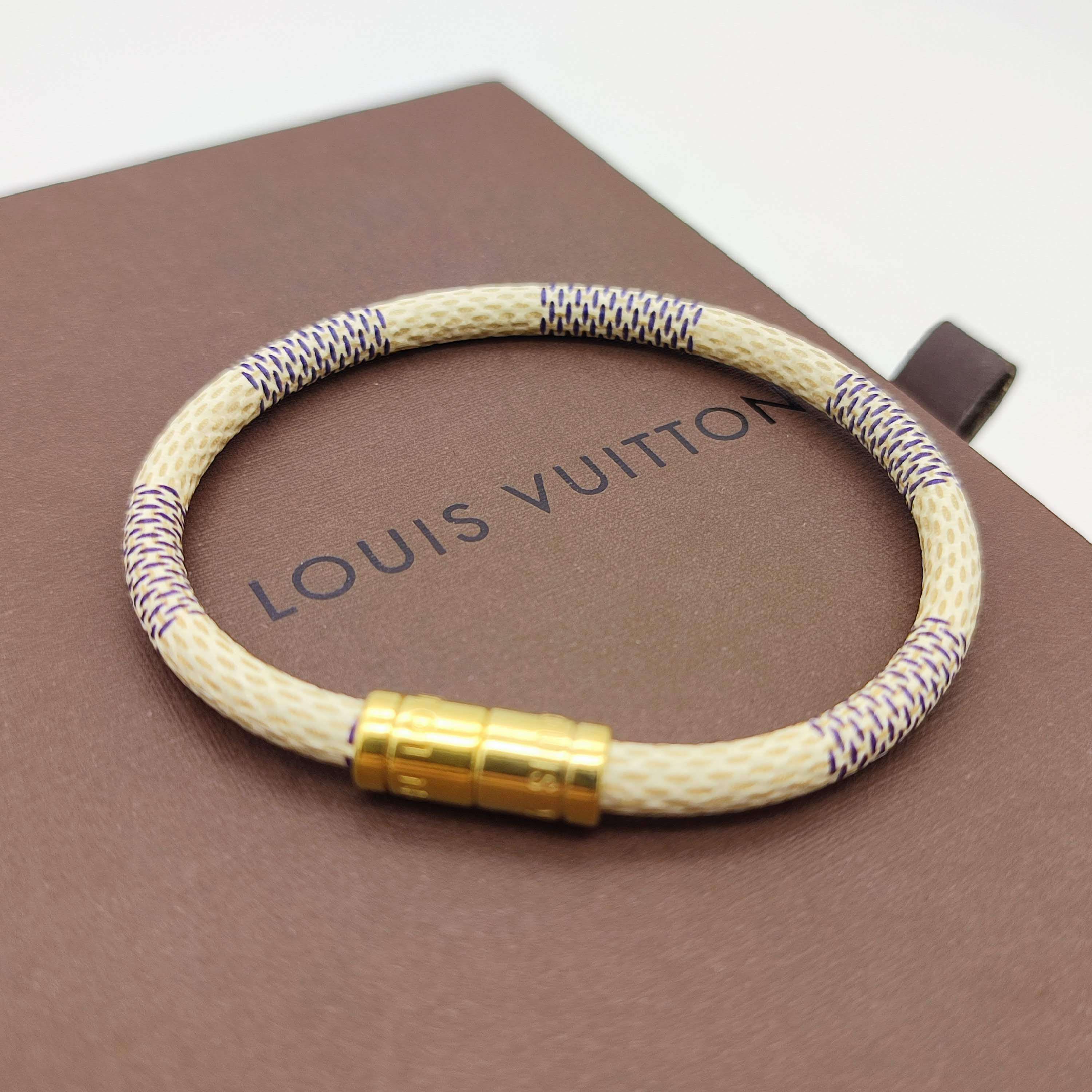 Louis Vuitton Keep It Bracelet Damier Azur
