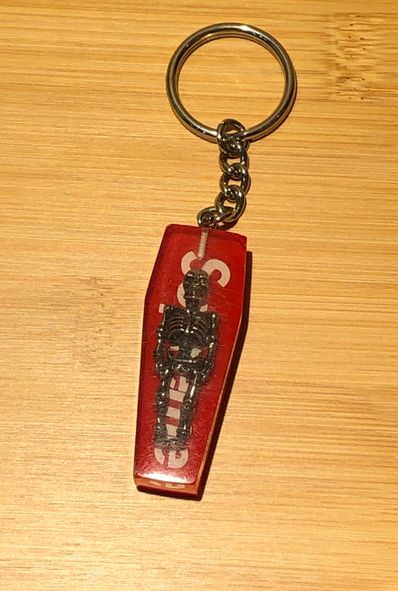Supreme Skeleton Keychain "Red"