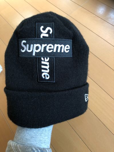 Supreme New Era® Cross Box Logo Beanie "Black"