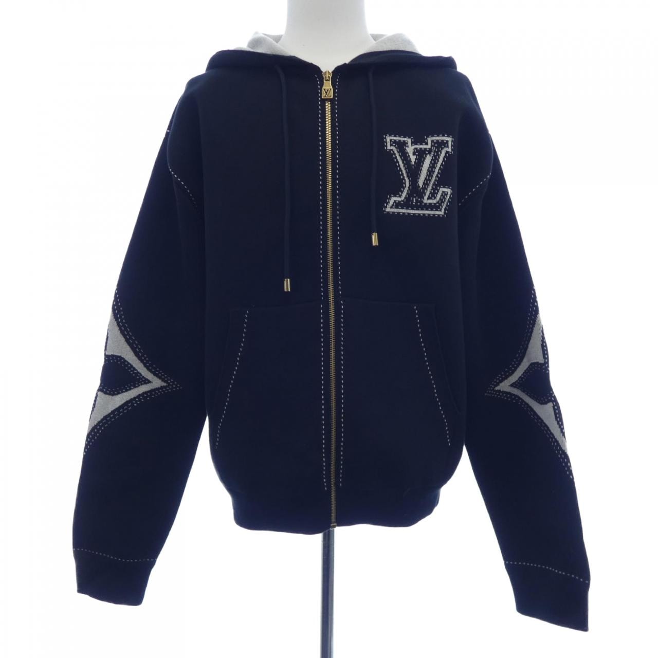 ルイヴィトン LOUIS VUITTON グラフィックインターシャジップコットンフーディ HRN89WAUR パーカー