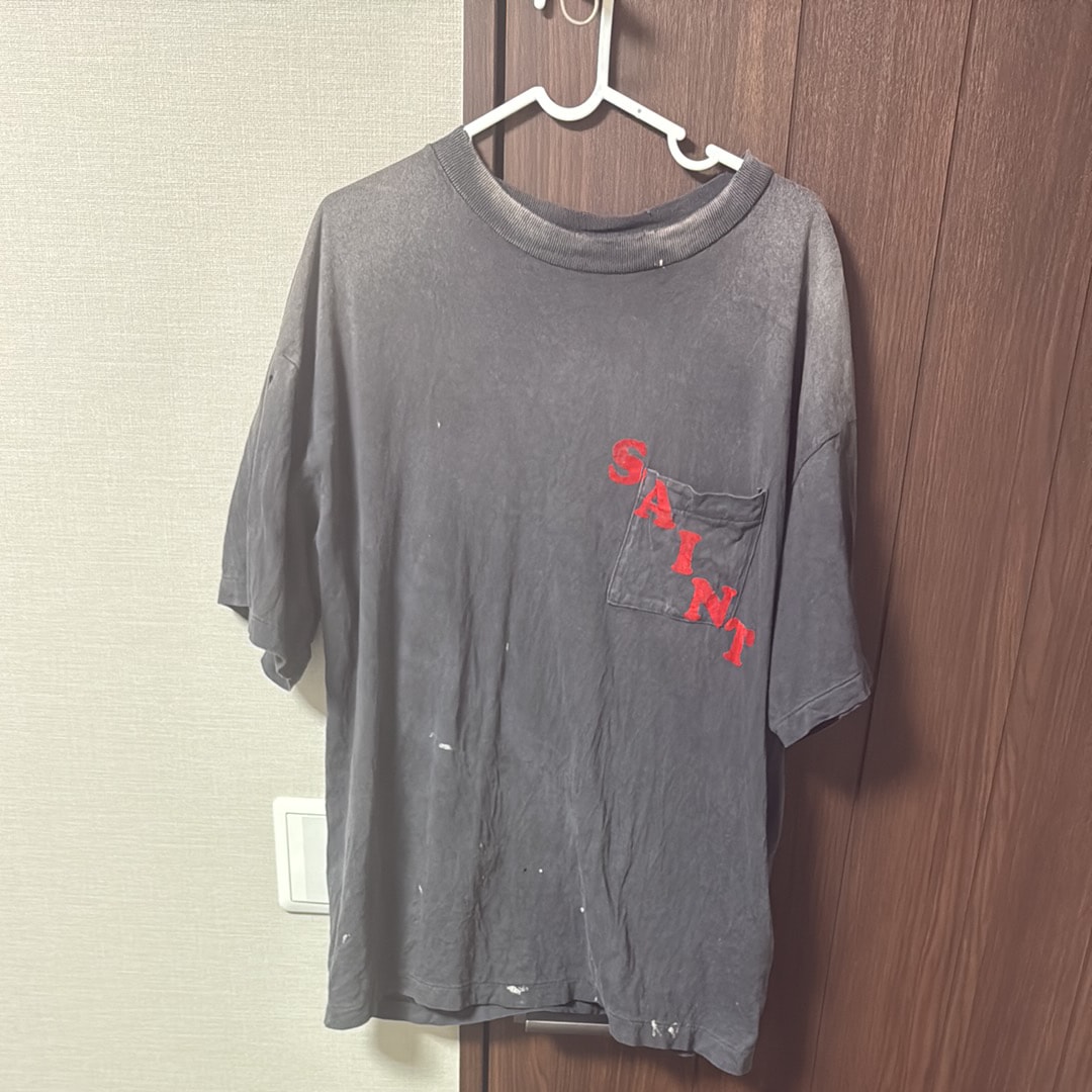 SAINT Mxxxxxx SS Tee Pocket "Black"