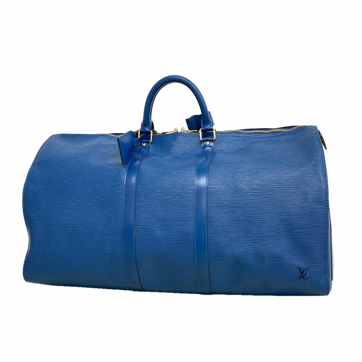【6ia0285】ルイヴィトン ボストンバッグ エピ キーポル55 M42955 トレドブルー【中古】メンズ レディース ユニセックス