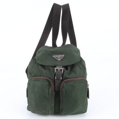 ■極美品 プラダ テスート ナイロントライアングルロゴリュックサック