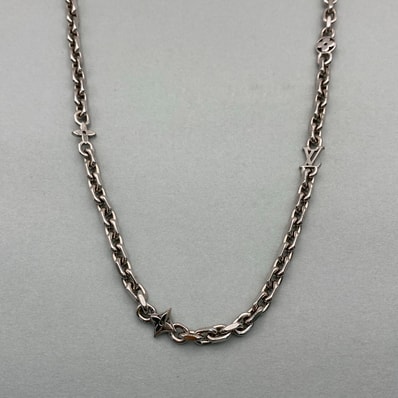 LOUIS VUITTON ルイ・ヴィトン ネックレス LVケーブル ネックレス MO2223 シルバー レディース【中古】