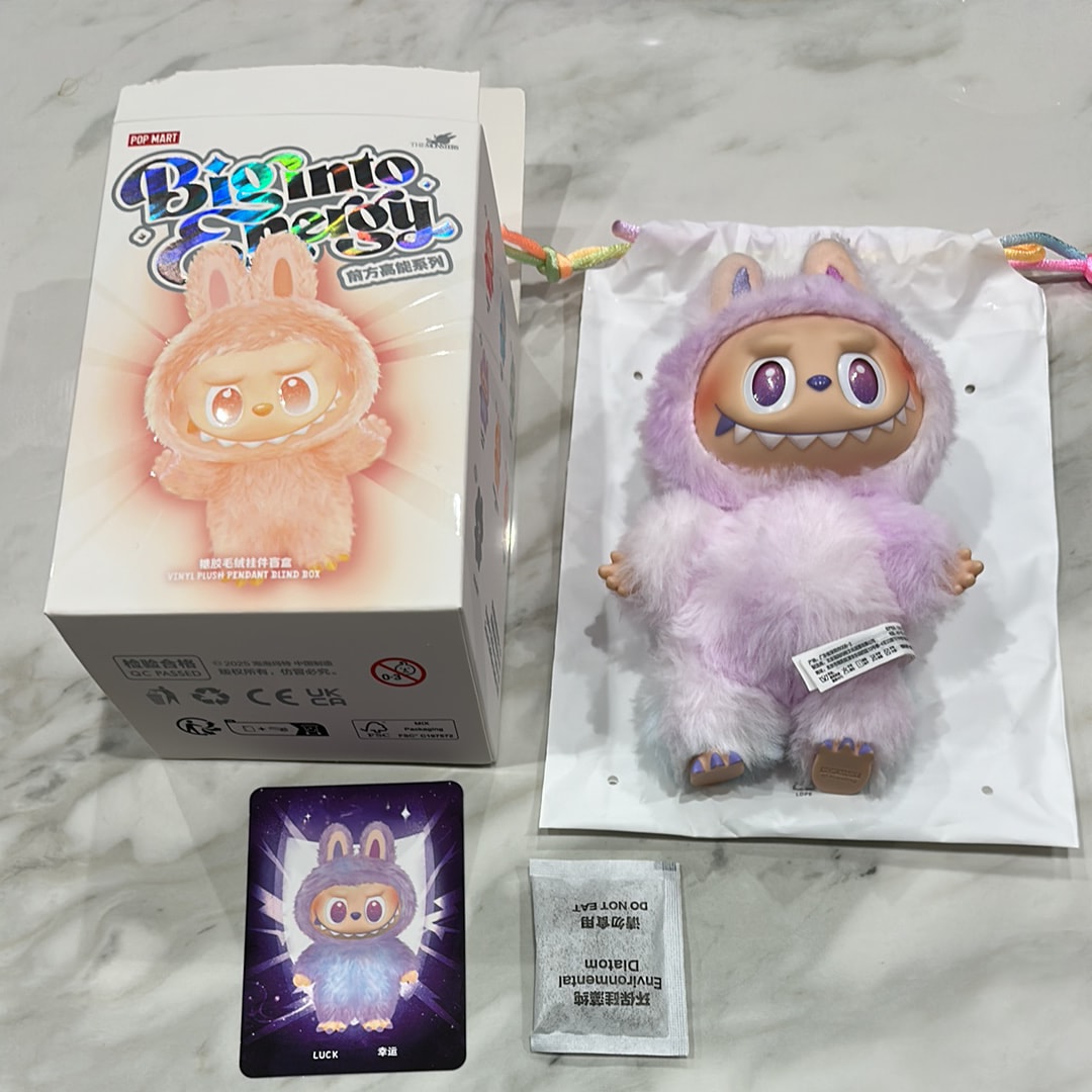 POP MART THE MONSTERS (LABUBU) Big into Energy Series Plush Pendant LUCK