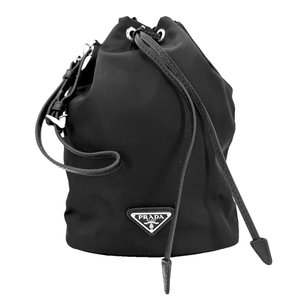 C (やや傷や汚れあり)】PRADA プラダ ポーチ Re-Nylonドローストリング