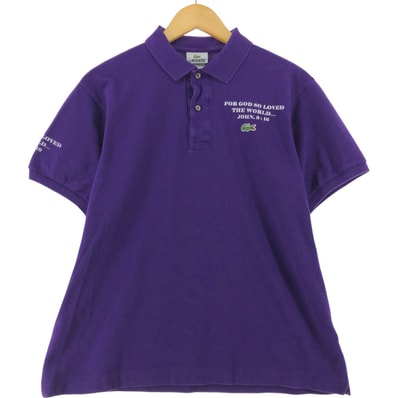 古着 ラコステ LACOSTE 半袖 ポロシャツ 5 メンズM相当/eaa531737