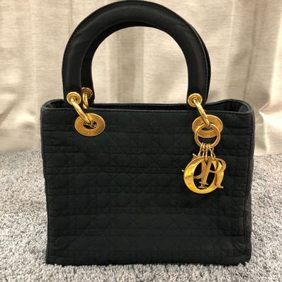Dior Lady Dior Cannage Handbag "Black"