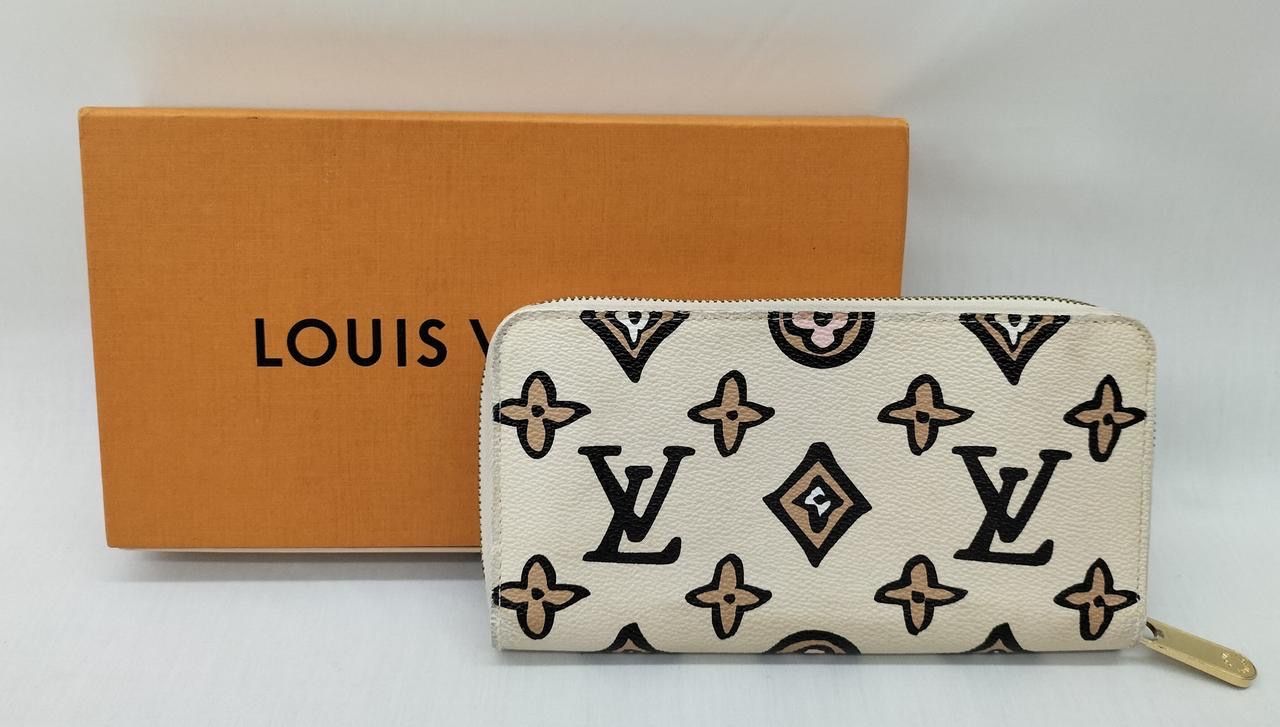 Louis Vuitton Zippy Wallet Wild at Heart "Creme"