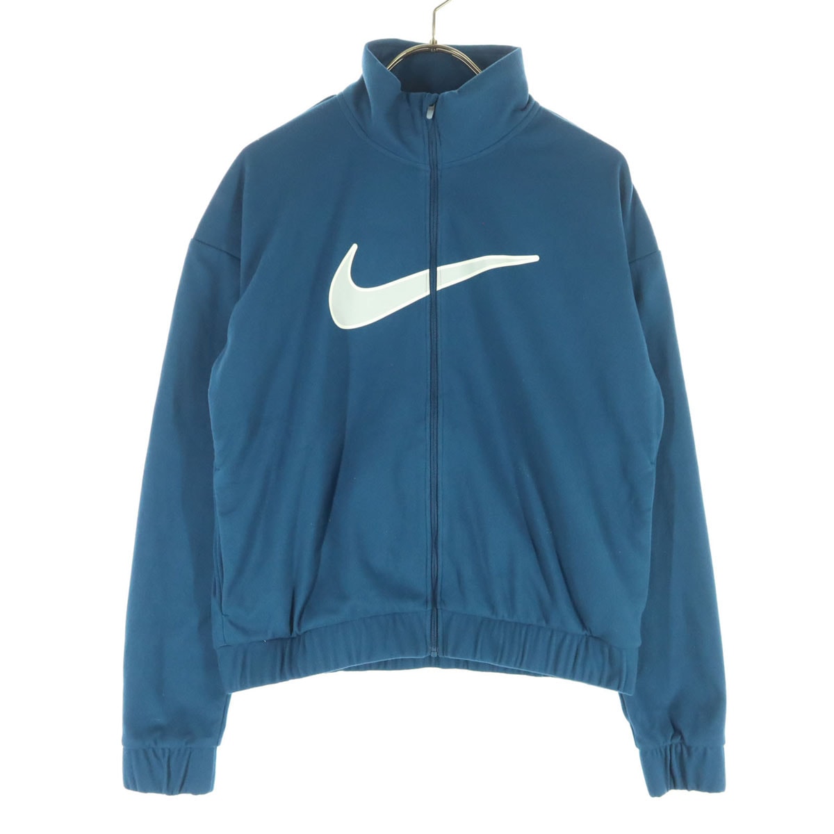美品 NIKE ナイキ スウッシュ ランニング 長袖 ジップジャケット S ブルー