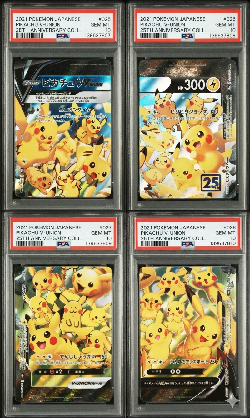 ピカチュウV-UNION RRR[s8a 025-028/028](拡張パック「25th アニバーサリーコレクション」)