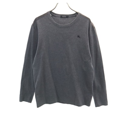 BURBERRY BLACK LABEL バーバリーブラックレーベル 日本製 長袖 Tシャツ 3 グレー 三陽商会 ロンT