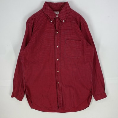 古着 50's/50年代 ヴィンテージ ブルックスブラザーズ Brooks Brothers 長袖シャツ makers 15 レッド系 チェック メンズ