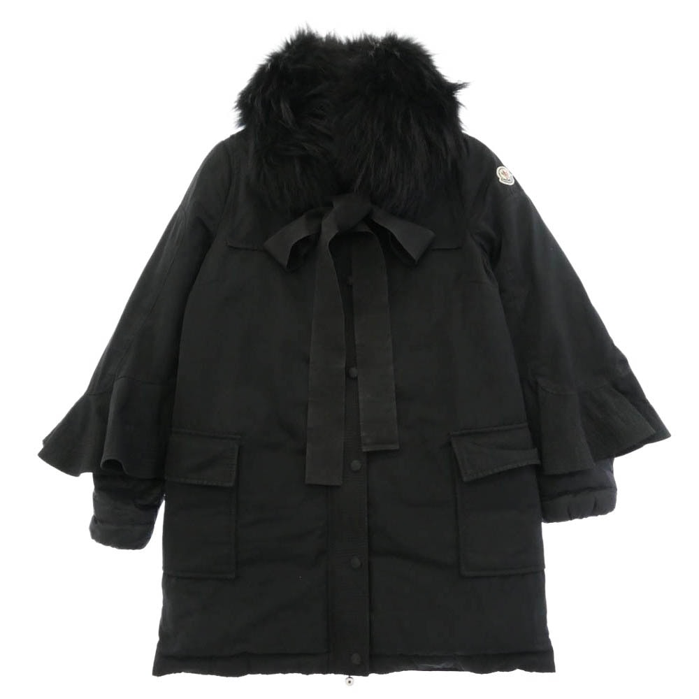 MONCLER モンクレール Sacai サカイ × sacai サカイ SHIO ファー ダウンジャケット ブラック系【中古】