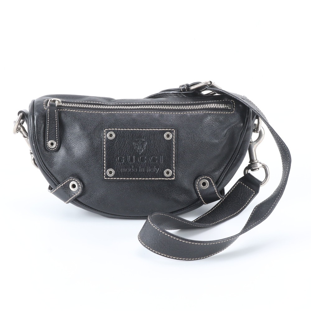 ■極美品 グッチ クレスト 223337 ショルダーバッグ レザー