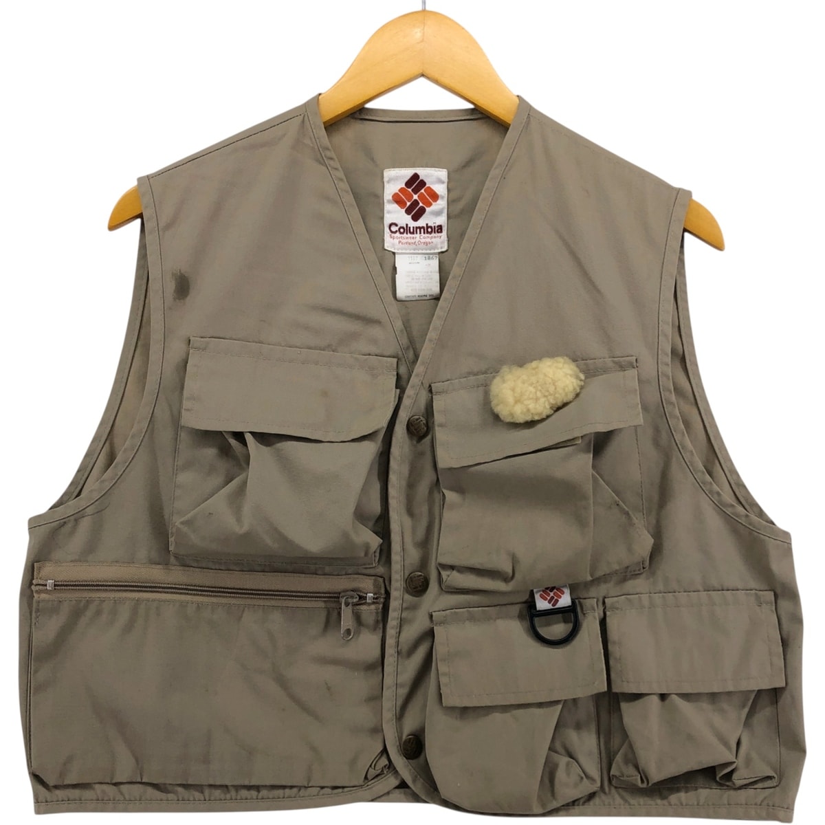 古着 70年代 コロンビア Columbia イエローストーンタグ フィッシングベスト メンズM相当 ヴィンテージ/eaa571836