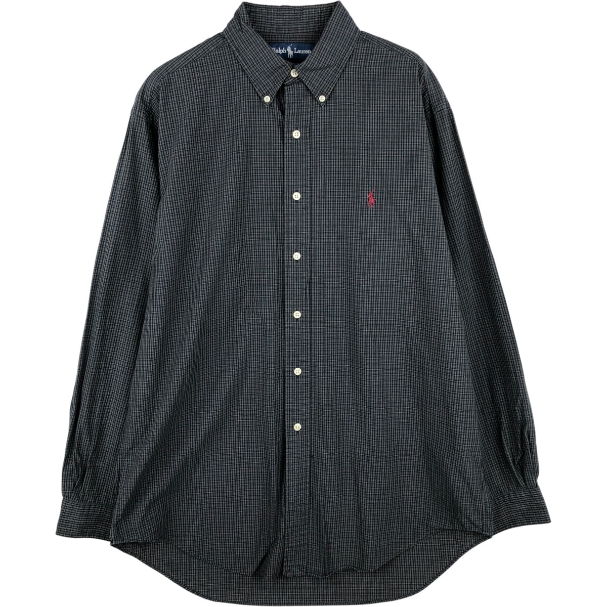 古着 ラルフローレン Ralph Lauren YARMOUTH 長袖 ボタンダウンチェックシャツ メンズL相当/eaa616029