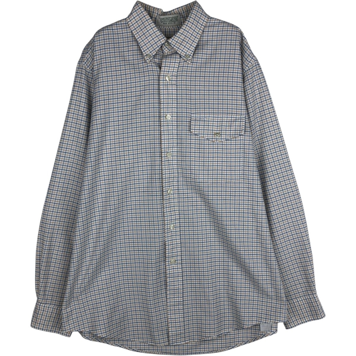古着 ~90年代 エルエルビーン L.L.Bean 長袖 ボタンダウンチェックシャツ メンズL相当 ヴィンテージ/eaa643036