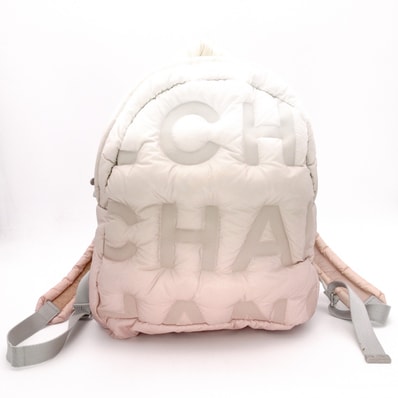 CHANEL シャネル ドゥドーヌ ココネージュ リュック ナイロン ピンク系