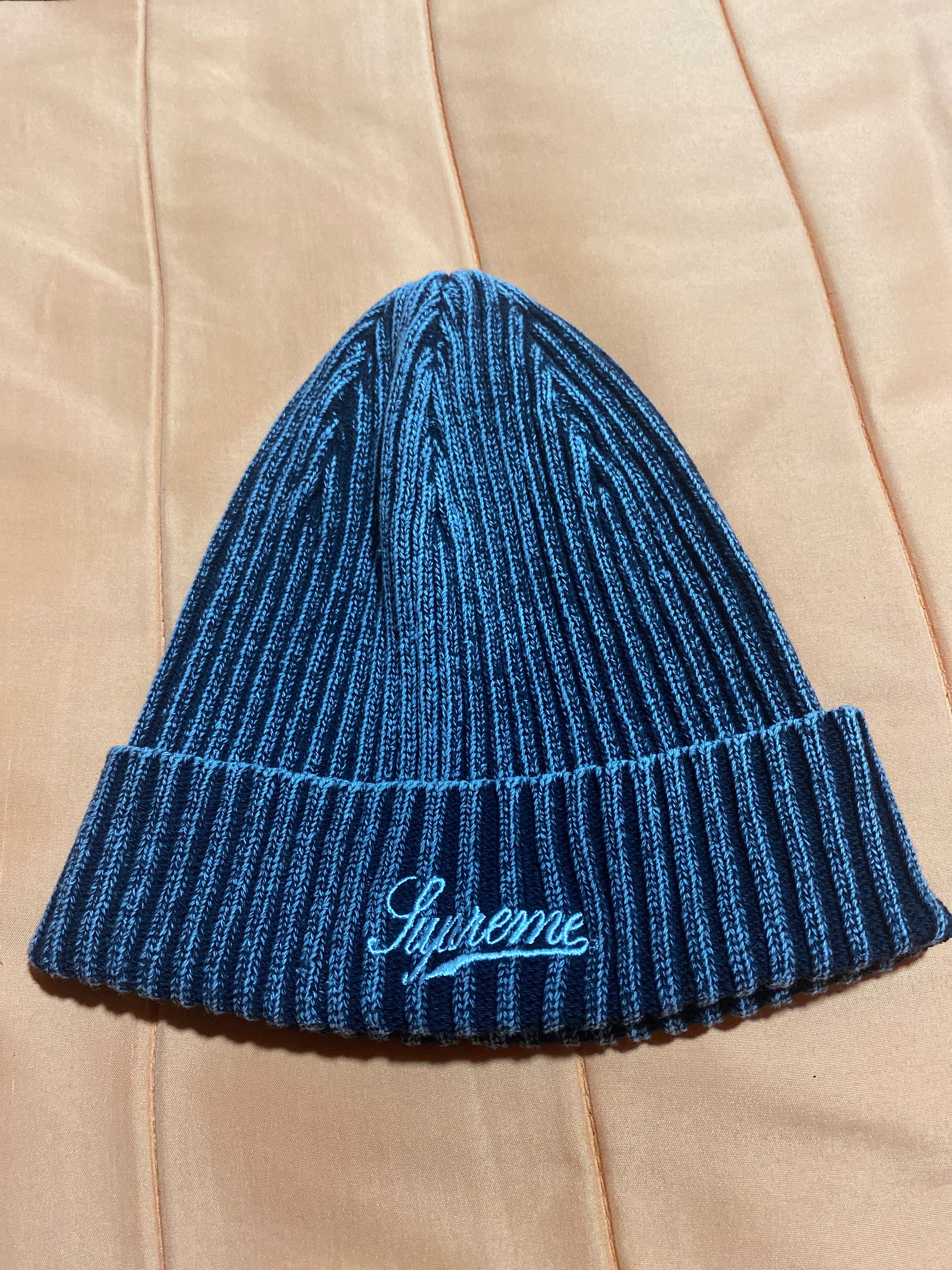 Supreme Bleached Rib Beanie "Black"