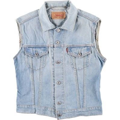 古着 リーバイス Levi's 70590-89 前開き カットオフ デニムベスト レディースM相当 ヴィンテージ/eaa585833