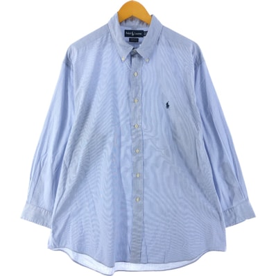古着 ラルフローレン Ralph Lauren YARMOUTH 長袖 ボタンダウンストライプシャツ メンズXL相当/eaa541091