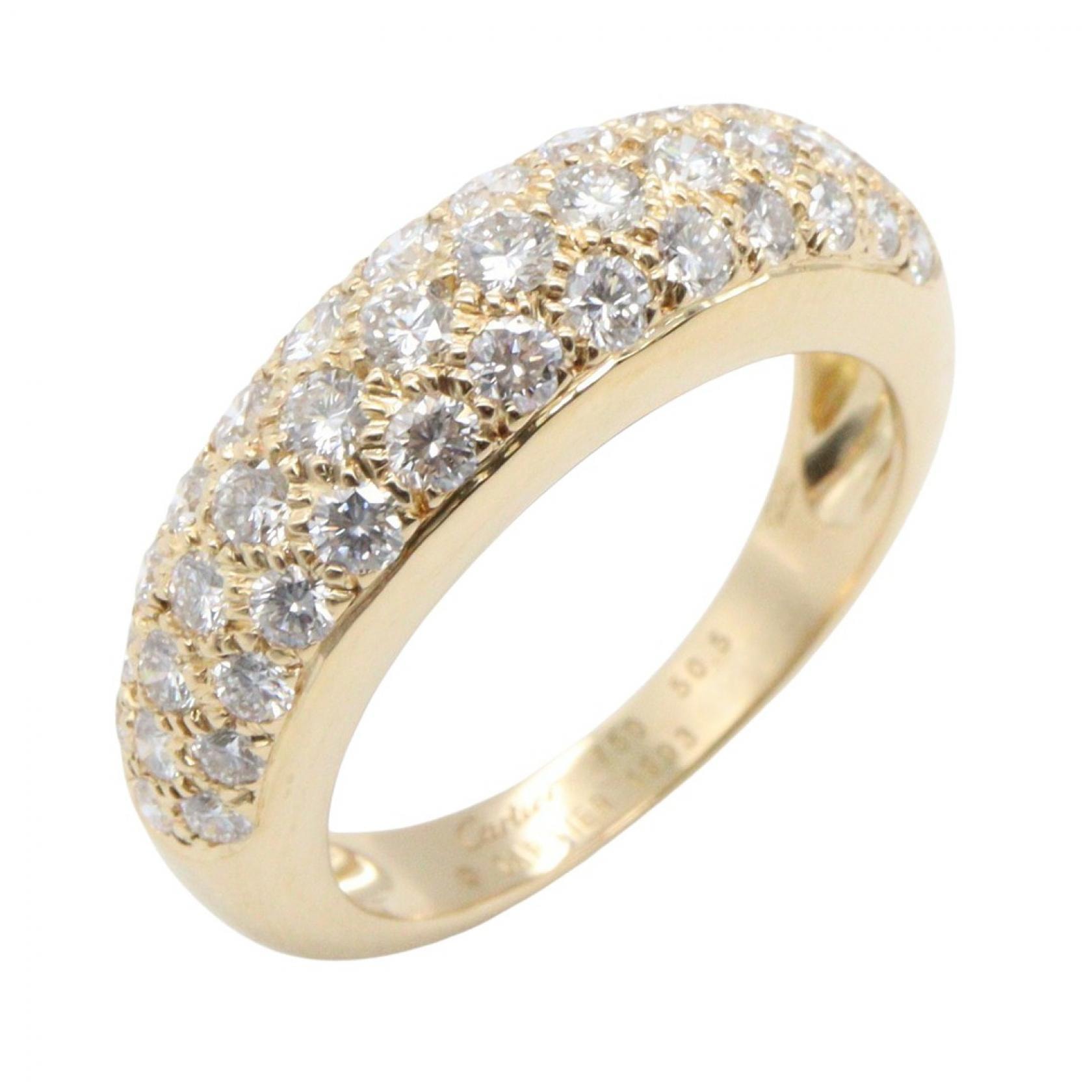 カルティエ CARTIER パヴェダイヤ ミミスター リング リング・指輪 ジュエリー K18(イエローゴールド) ダイヤモンド レディース ゴールド系 / クリア系 B4012649 【中古】