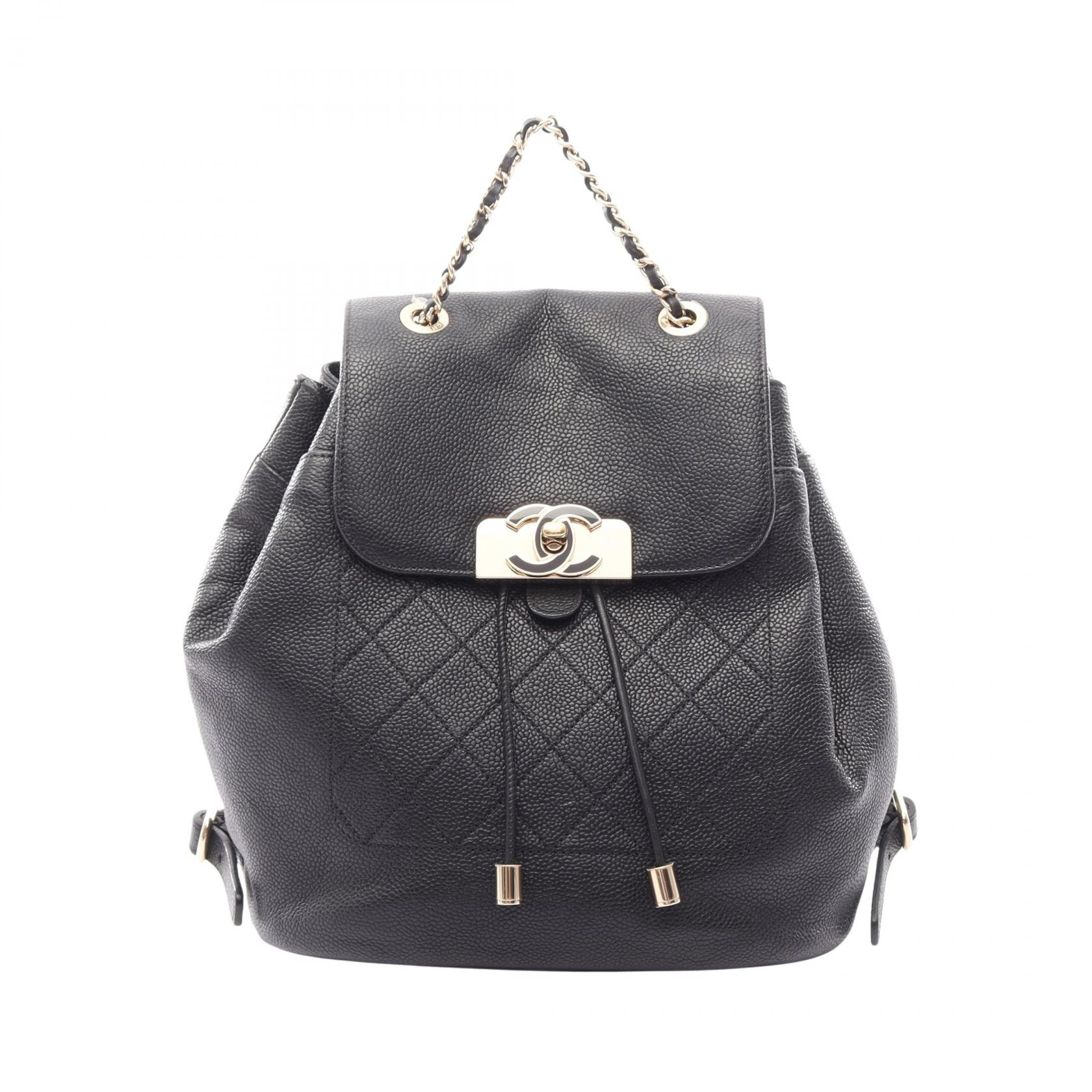 シャネル CHANEL マトラッセ リュックサック バックパック バッグ キャビアスキン(グレインドカーフ) レディース ブラック系 【中古】