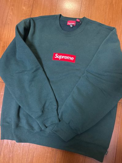 Supreme Box Logo Crewneck "Dark Pine" (22FW)
