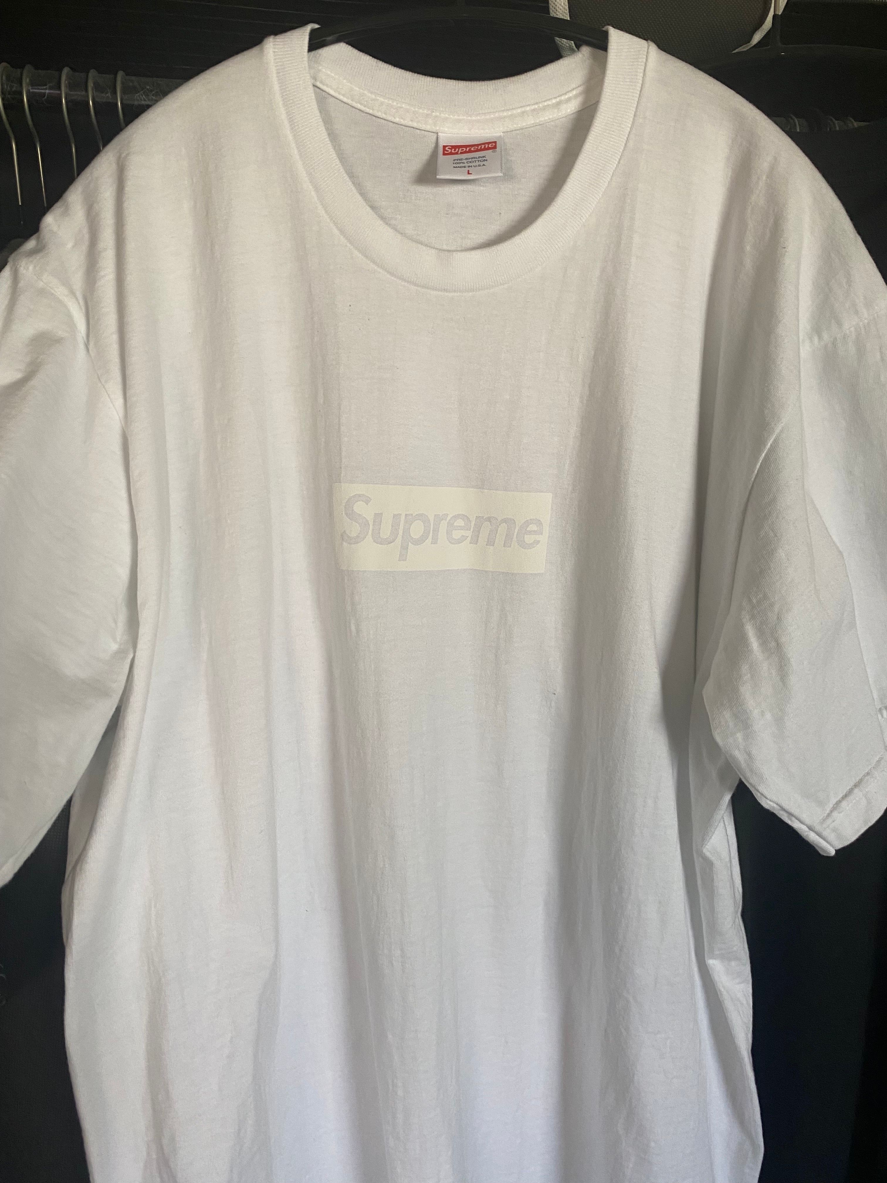 Supreme Tonal Box Logo Tee "White"