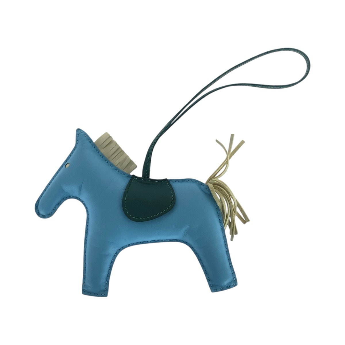 美品 HERMES エルメス ロデオ ペガサス GM セレスト クレ マラカイト アニョーミロ スイフト/ キーホルダー バッグチャーム 506298 【中古】