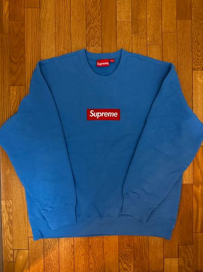 Supreme Box Logo Crewneck "Blue" (22FW)