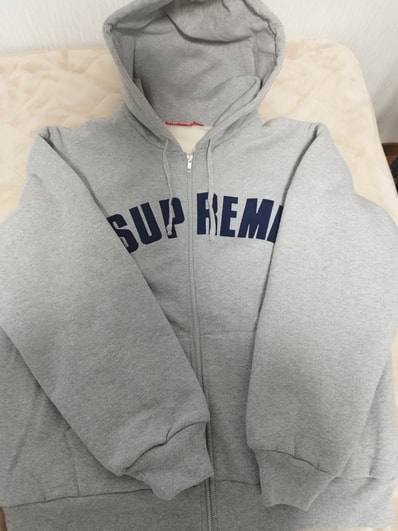 Supreme Arc Thermal Zip Up Hooded Sweatshirt "Heather Grey"