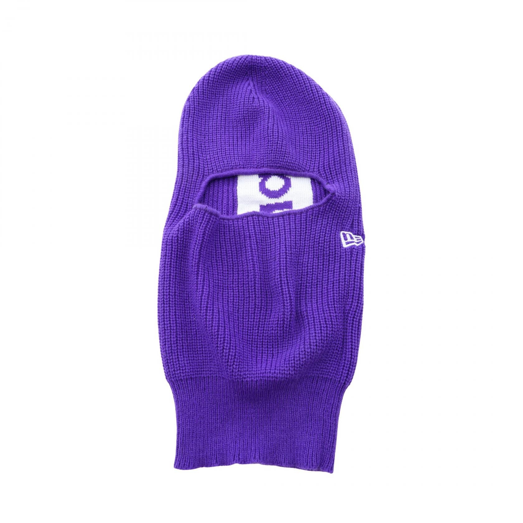 シュプリーム Supreme Supreme × NEW ERA Balaclava バラクラバ ニット帽 ニットキャップ 帽子 アクリル メンズ パープル系 【中古】
